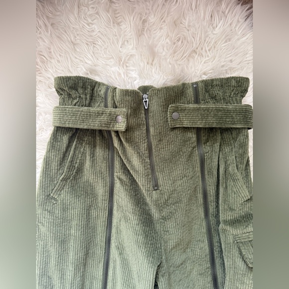 NWT Adidas X Ivy Park Corduroy Cargo Zipper Pants large - Picture 13 of 16